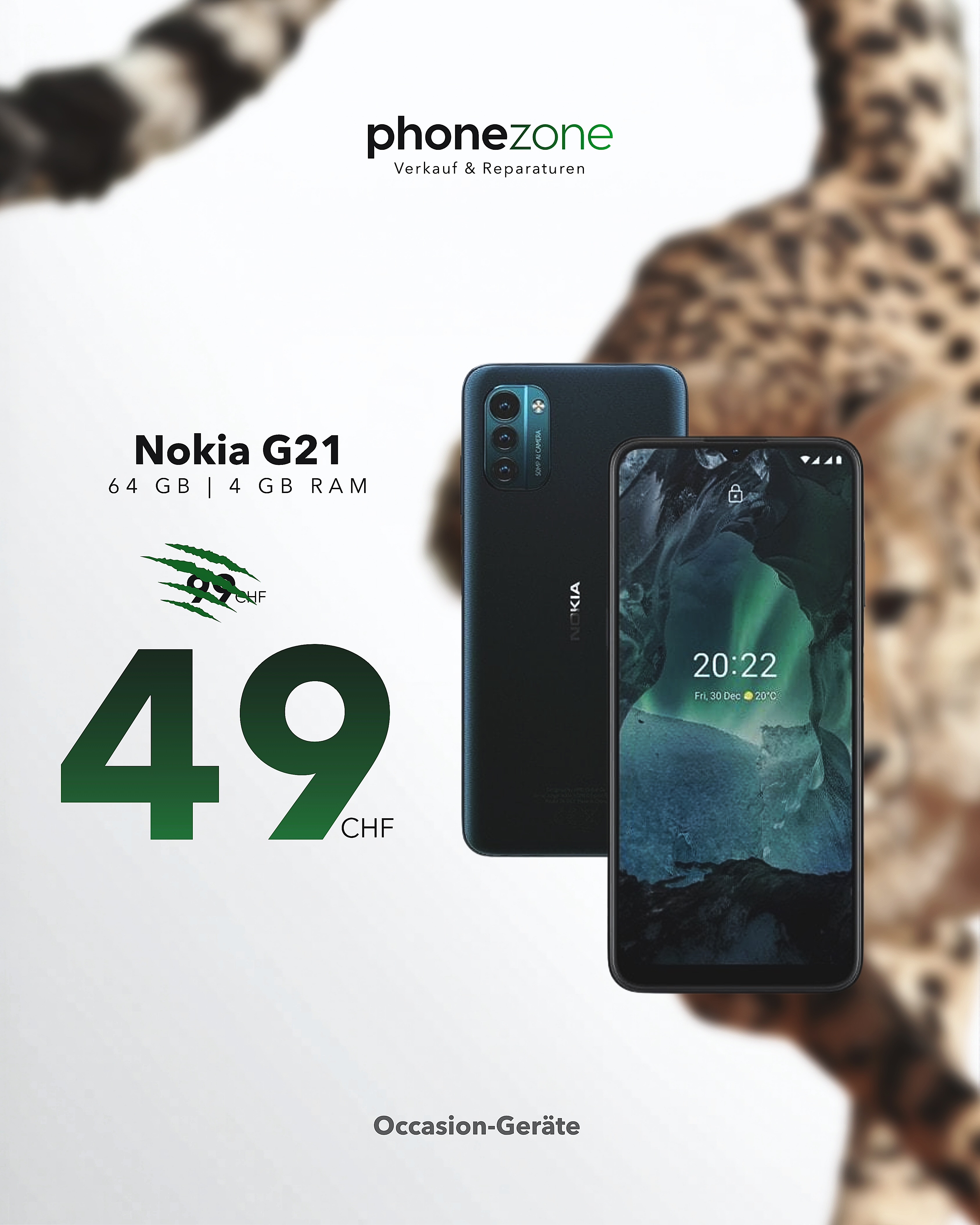 Nokia G21 – 49 CHF Occasion